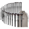 30-Piece Professional Makeup Brush Set with Bag — Foundation, Concealer, Eyeshadow, Powder & Blending Brushes