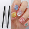 3D Cat Eye Nail Magnetic Pen - Lollipop Vortex Rainbow Halo Nail Art Magnet