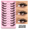 2-Pack Half Strip Lashes – Natural Fluffy Cat-Eye Soft Wispy Faux Mink Winged Elongated Eyelashes