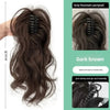 12-Inch Short Wavy Clip-In Ponytail Extension — Heat-Resistant Synthetic Hair with Claw & Grab Clips
