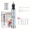 Rechargeable Electric Nail Drill Kit – Portable 4-Speed 20,000 RPM Manicure & Pedicure Set with 30+ Bits USB