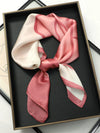 Satin Square Scarf 70cm (27.6 in) Silk-Look Polyester Neck & Hair Tie Bandana for Women Floral Headscarf Hijab