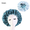 Reversible Double-Layer Satin Bonnet Sleep Hat, Adjustable Night Cap & Headwrap for Women