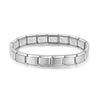 Women's 9mm Italian-Style Elastic Charm Bracelet - Stainless Steel Fashion Bangle