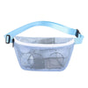 See-Through Mesh Waist Bag — Adjustable Clear Fanny Pack for Stadium & Travel (23 x 5 x 14 cm / 9.06 x 1.97 x 5.51 in)