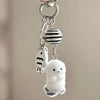 Fluffy 3D Animal Resin Keychain – Alpaca, Elk, Capybara & Goose Cute Bag Charm