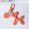 Acrylic Balloon Dog Keychain – Cute Cartoon Bag Charm for Women, Couples, Cars & Backpacks
