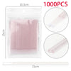 500/1000 Pack Colorful Crystal Eyelash Micro Brushes - Disposable Lash Cleaning & Makeup Remover Tools
