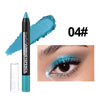 Smoky Dark Green Metallic Glitter Eyeshadow Stick Waterproof Pearlescent Eye Pencil Highlighter