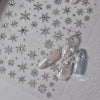 5D Laser Christmas Nail Stickers Crystal Diamond Snowflake Self-Adhesive Nail Art