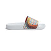 Women's Letter Print Beach Slippers, Flat PVC Casual Slides