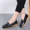 Patent Leather Women's Slip-On Loafers - Comfort Flats Moccasins, Spring/Autumn, EU 35-47
