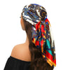 Square Satin Foulard Scarf 90 x 90 cm (35 x 35 in) Neckerchief Bandana Hijab for Women