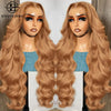 Body Wave 13x4 Lace Front Synthetic Wig - Heat Resistant 320°F, Natural Look, Adjustable Cap
