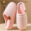 Women's Wedge House Slippers TPR Non-Slip Platform Plush Insole Warm Indoor Slippers