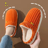 Faux Fur Plush Slippers for Women & Men — Warm Fuzzy Indoor Winter House Slippers with Soft Rubber Sole