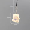 Fluffy 3D Animal Resin Keychain – Alpaca, Elk, Capybara & Goose Cute Bag Charm
