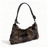 Real Mink Fur Shoulder Bag Luxury Women's Fur Crossbody Handbag