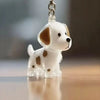 Dog Hair Storage Keychain Pendant Cute Resin Dog Fur Keeper Bag Charm for Car Keys, Couples & Gifts