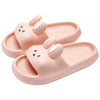 Pillow Rabbit Slippers for Women – Plush Bunny Slide House Slippers with Cushioned Thick EVA Sole