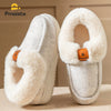 Women's Platform Wedge Slippers - Memory Foam, TPR Non-Slip Sole, Fuzzy Lined Winter House Shoes