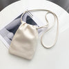 Women's Mini Drawstring Bucket Crossbody Bag - Candy Color Phone Shoulder Purse