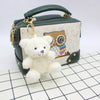 Fluffy Curly Teddy Bear Rabbit Fur Keychain - Cute Bag Pendant & Phone Charm