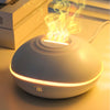 Portable 200ml (6.8 fl oz) USB Aroma Diffuser & Essential Oil Lamp — Mini Air Humidifier with Color Flame Night Light