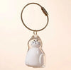 Dog Hair Storage Keychain Pendant Cute Resin Dog Fur Keeper Bag Charm for Car Keys, Couples & Gifts