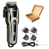 Kemei Rechargeable Cordless Hair Clipper, Professional Men's Trimmer with Limit Combs, 3-Hour Run Time