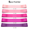 5-Pack Resistance Loop Bands for Workout – Elastic Exercise Bands for Booty, Legs, Yoga, Pilates & Strength Training