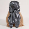 Solid 90cm (35.4in) Square Hijab Bandana – Silk-Feel Polyester Headscarf, Hip-Hop Neckerchief & Windproof Shawl for Women
