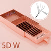W-Shaped Bloom Premade Fan Lash Extensions 3D-8D Natural Soft Matte Black