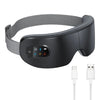 Bluetooth Heated Eye Massager with Vibration & Airbag Compression — Foldable Rechargeable Eye Spa with Music, 4 Modes