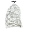 Women's Mesh Crochet Hair Net Snood Solid Color Sleeping Cap Turban - Small, Large