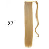 Wrap-Around Clip-In Ponytail Hair Extension 22-34 in (56-86 cm) Long Straight Heat-Resistant Synthetic Blonde Brown
