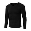 Women's V-Neck Lightweight Knitted Pullover Sweater, Casual Business Solid Color Jumper