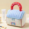 Large-Capacity House-Shaped Travel Cosmetic Bag – Portable Makeup Pouch with Cute Cartoon Design