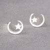 Sterling Silver Post Mini Stud Earrings for Women — Cute Heart, Star, Moon, Daisy & Butterfly Designs