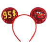 Mickey & Minnie Sequin Ear Headband with Bow – Disney-Inspired Hairband for Women & Kids, Party Cosplay