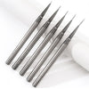 5-Piece Nail Art Liner Brush Set 6/9/12/15/18mm (0.24-0.71 in) Metal Handle Striping and Detailing Brushes