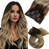 Moresoo Brazilian Remy Clip-In Human Hair Extensions – Straight 5PC or 7PC Set, 10–24 in (25–61 cm)