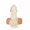 Clip-In Ponytail Extension for Women 22 in (56 cm) Body Wave Curly Claw Clip Synthetic Natural Look