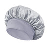 Rhinestone Wide Band Satin Sleep Bonnet - Hair Care Turban Headwrap Shower & Makeup Cap