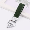 Personalized Suede Leather Keychain with Stainless Steel Buckle – Custom Logo/Name Car & Motorcycle Keyring, Unisex Gift