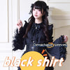 Kawaii Jirai Kei Lolita Y2K Japanese Style Peter Pan Collar Blouse Long Sleeve Sweet Bow Casual Aesthetic Top