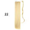 Wrap-Around Clip-In Ponytail Hair Extension 22-34 in (56-86 cm) Long Straight Heat-Resistant Synthetic Blonde Brown