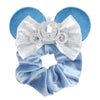 Disney Mouse Ears Sequin Velvet Bow Elastic Headband 4 in (10 cm) – Women's & Girls Party Hair Accessory