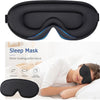 3D Contour Sleep Mask – Memory Foam Eye Mask, Light-Blocking with Adjustable Strap