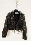 Women's Vintage Gothic Faux Leather Skull Jacket - Harajuku Y2K Punk Biker Coat with Rivets & Chains